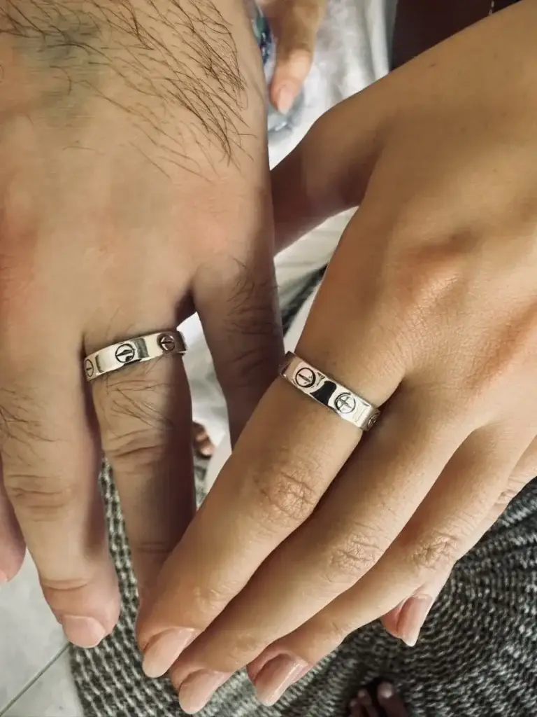 Couple silver class in Kuta, Bali making matching handmade silver rings